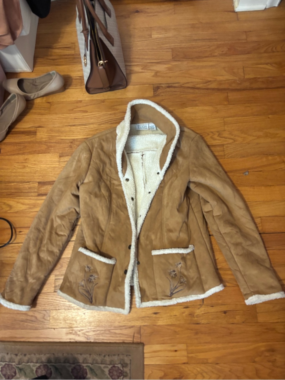 National Wildlife Federation Womens tan suede jacket Size S